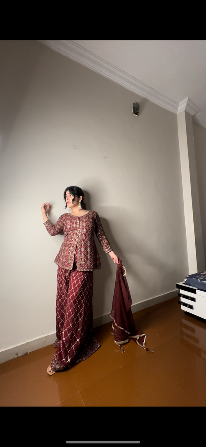 Fulki fully embroidered set