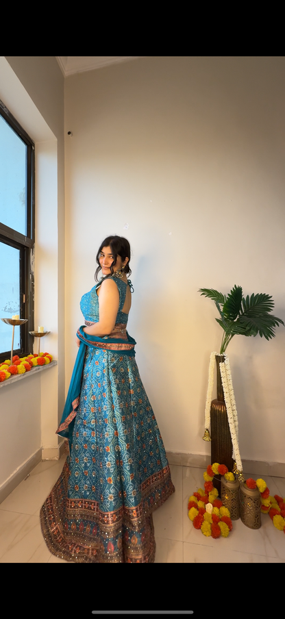 BB silk lehenga
