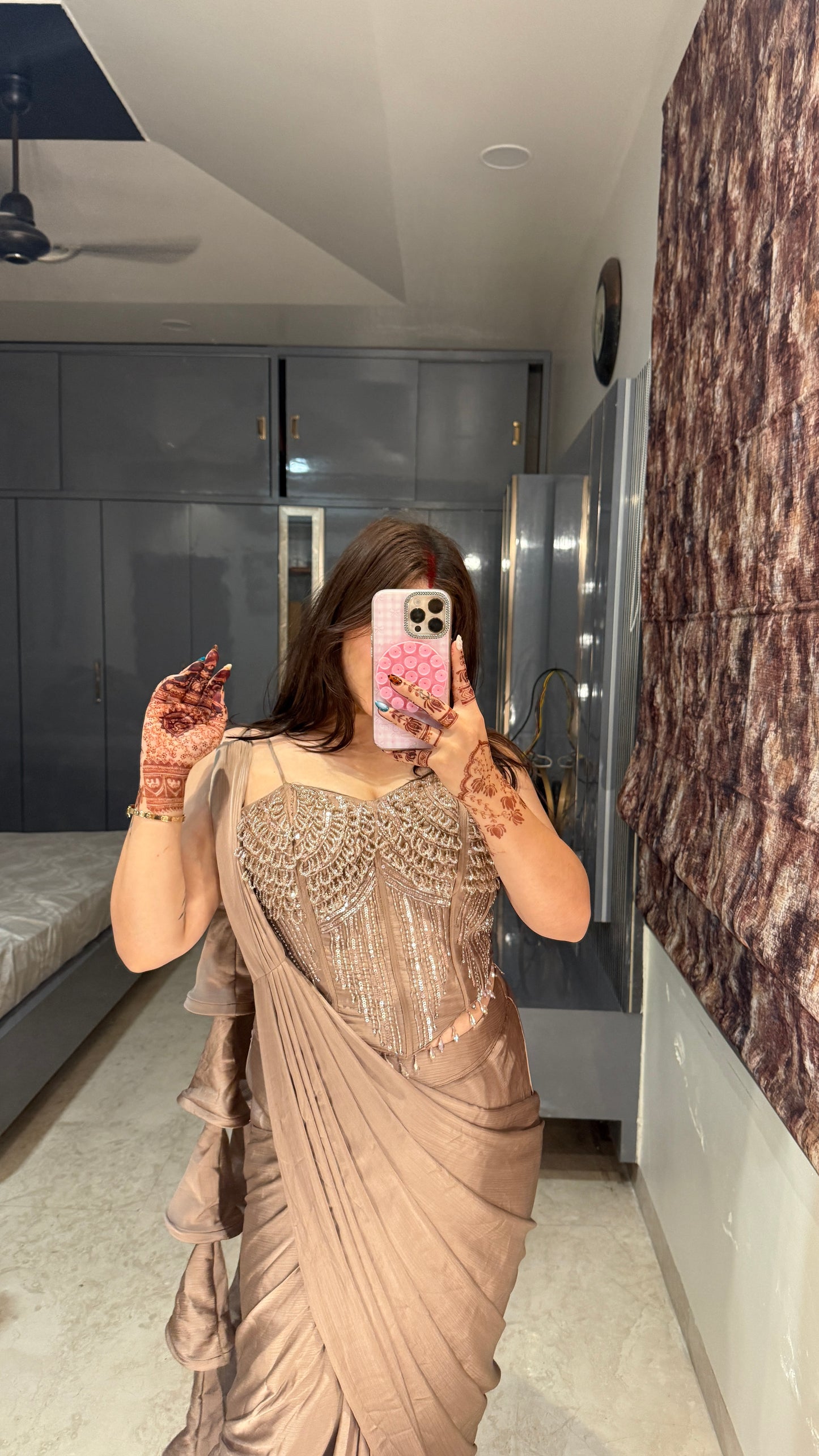 Premium corset saree