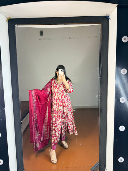 Flower suit set muslin