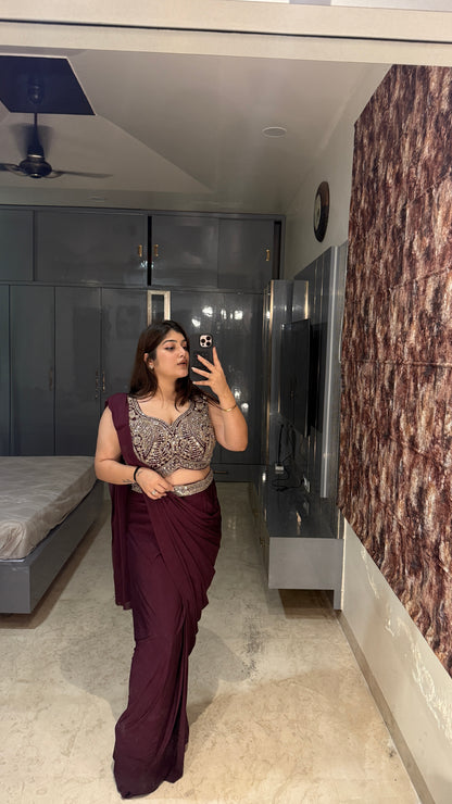 Dream saree(wine)