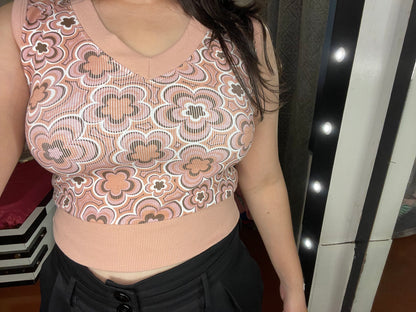 Floral crop top