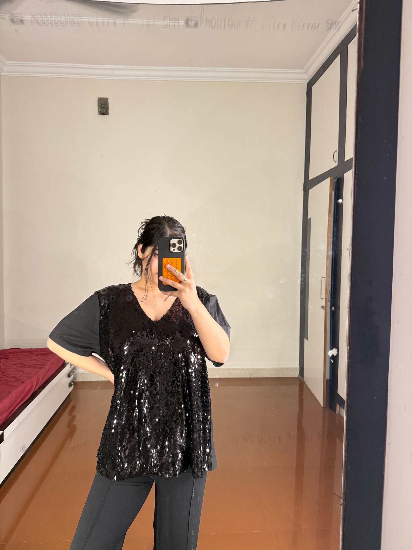 Sequin top plus size