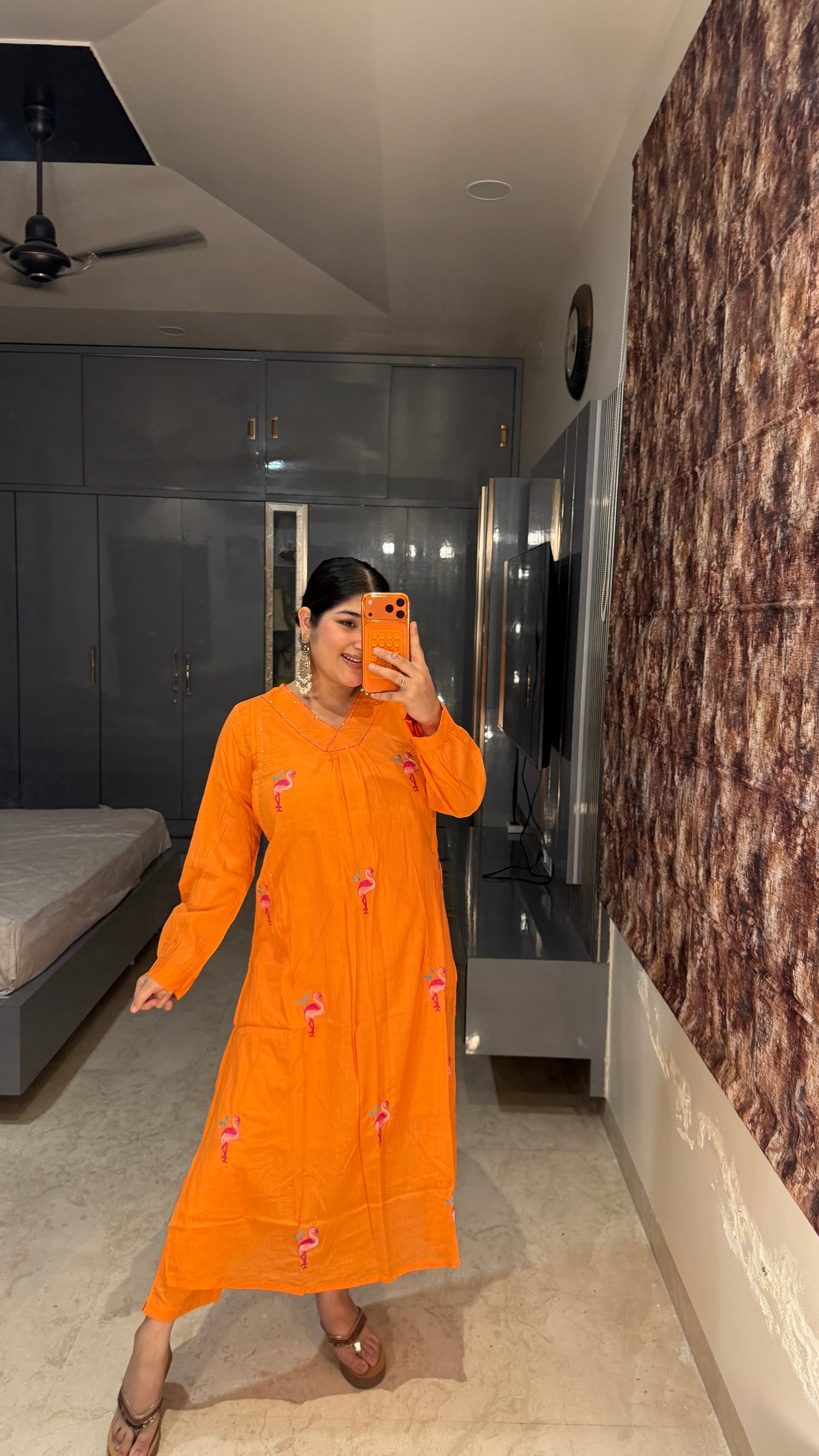 Flamingo kurta set