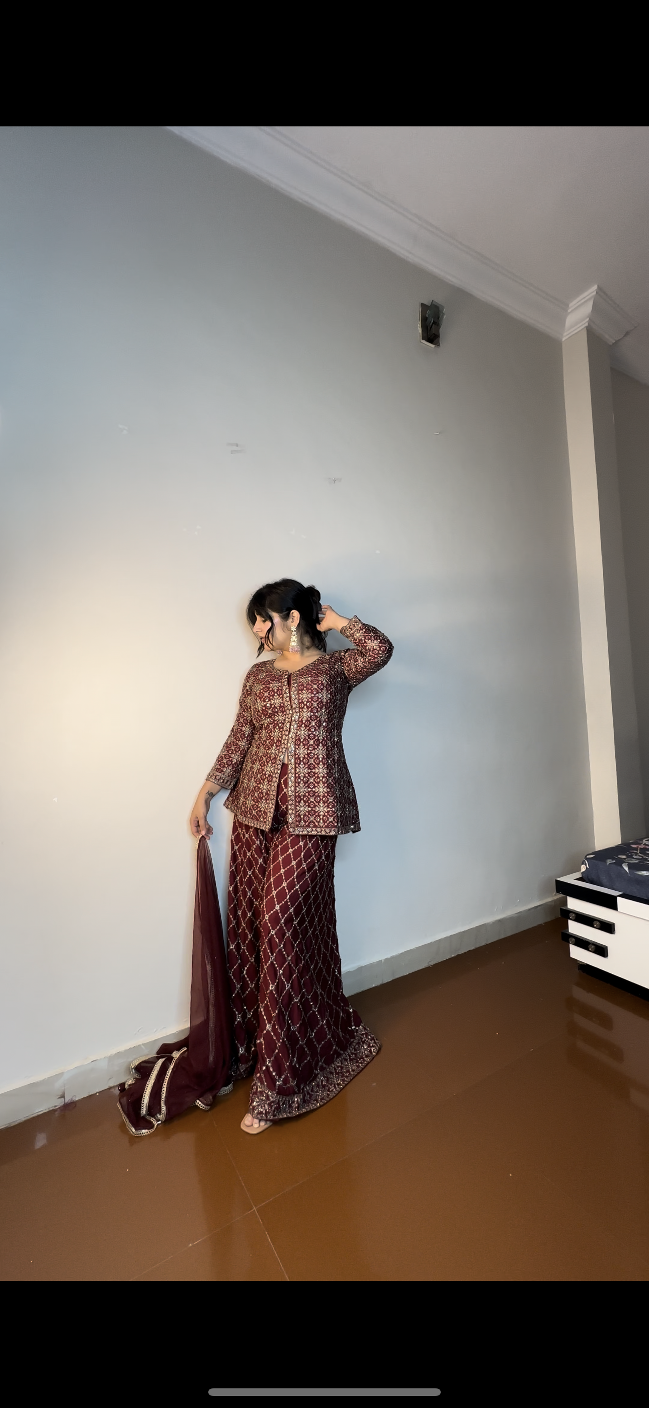 Fulki fully embroidered set