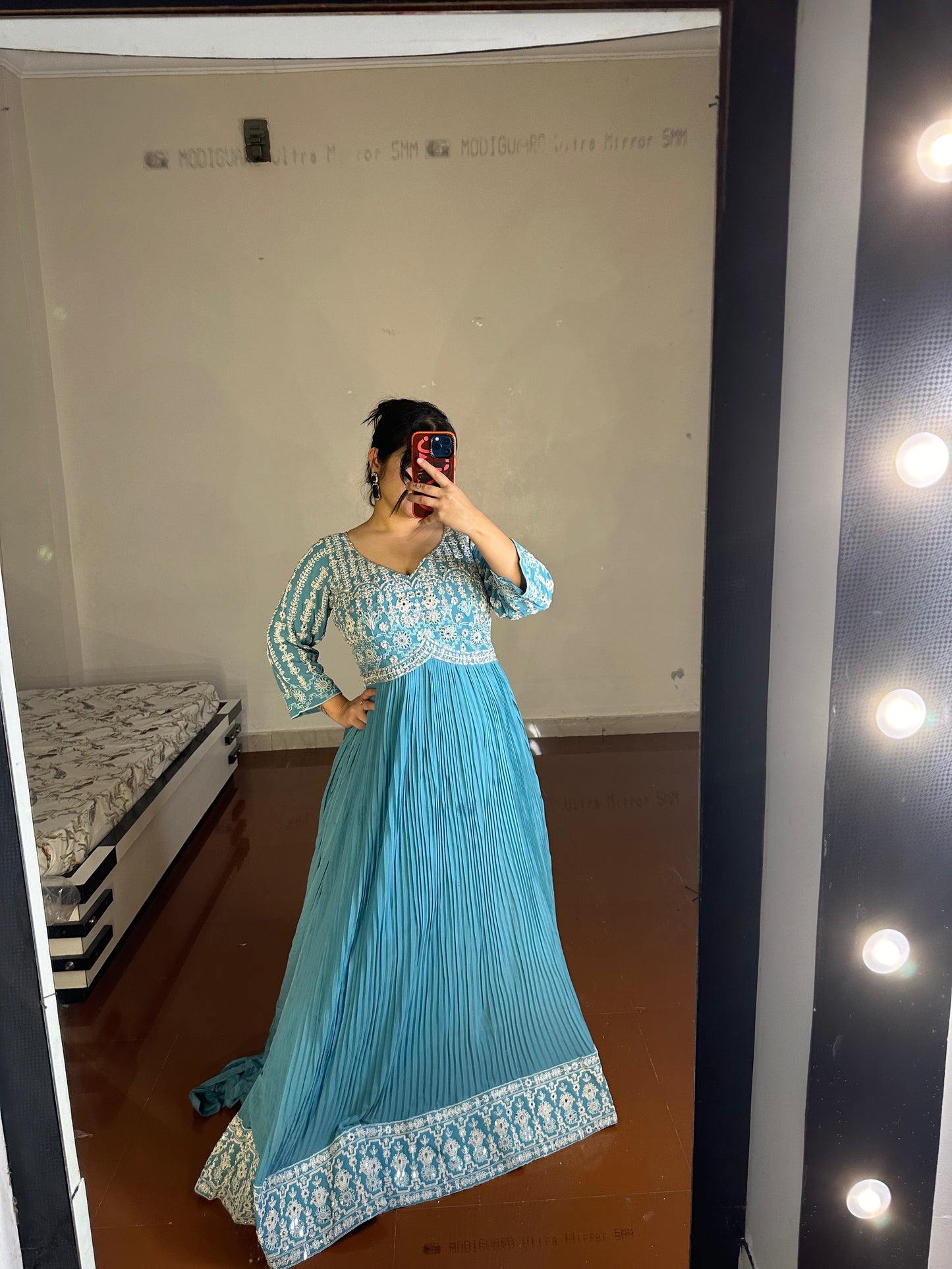 Mirror work gown