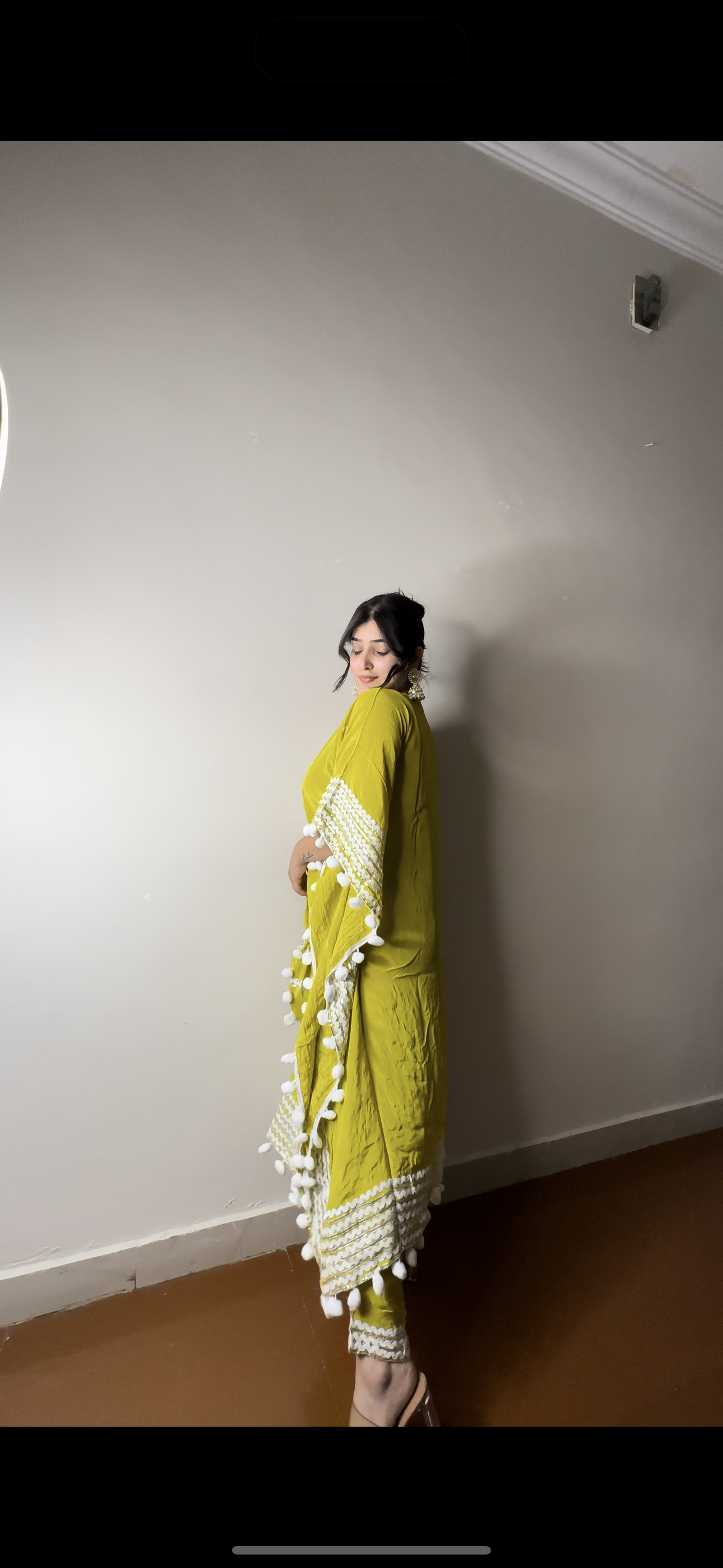 Neon trendy pompom kaftan