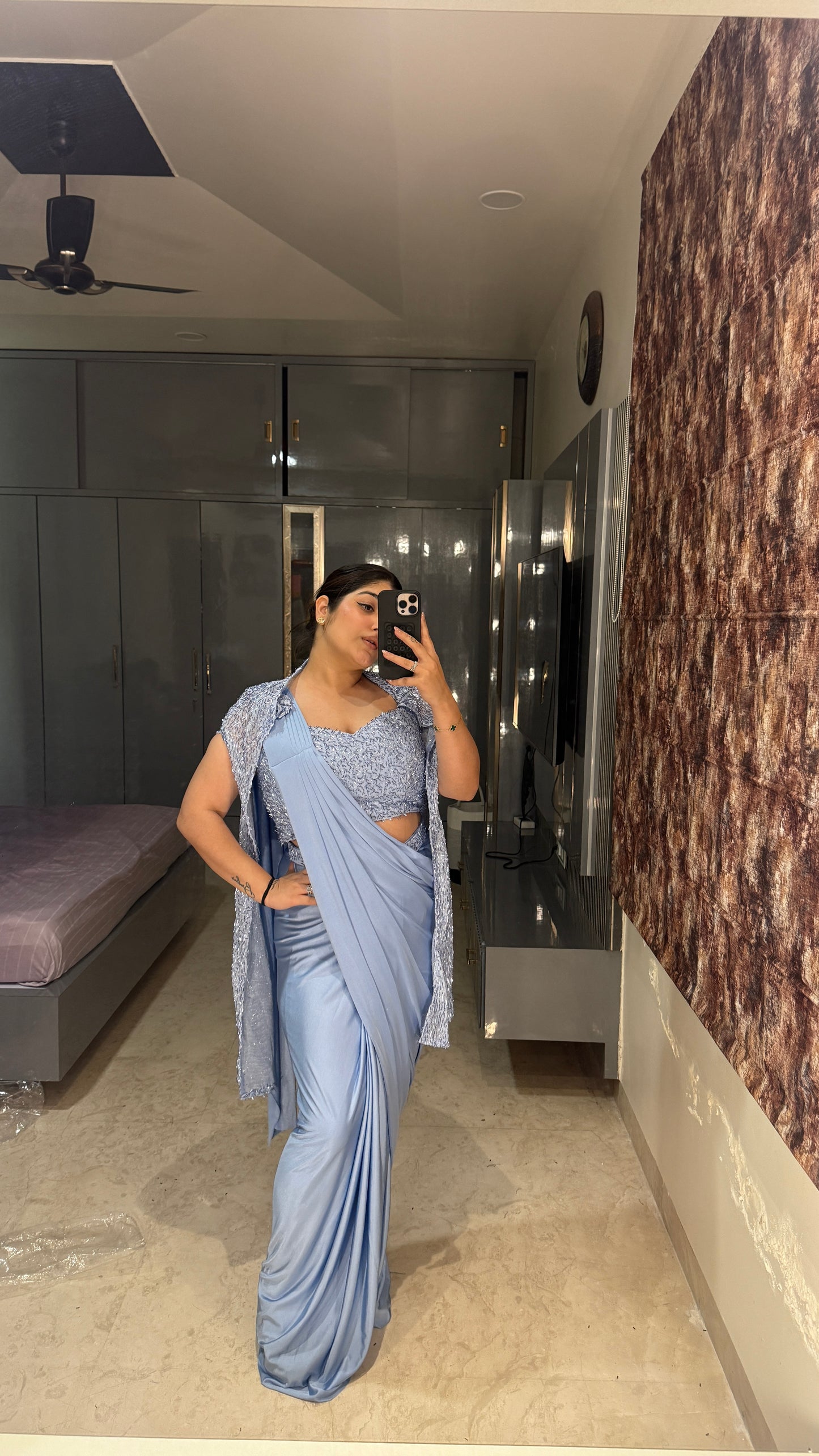Glittery saree