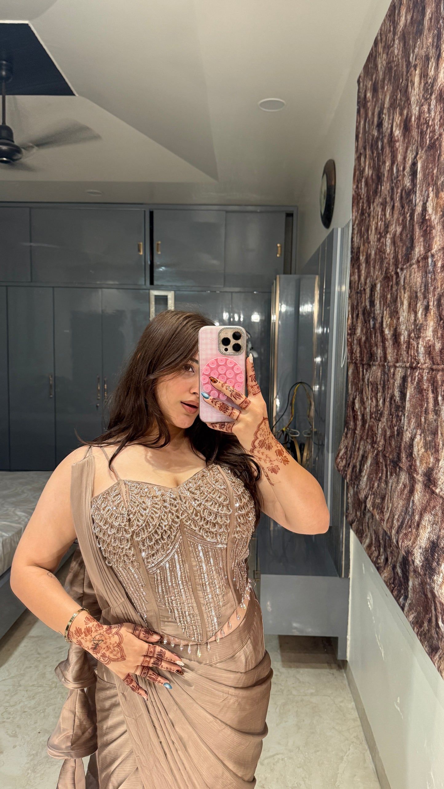 Premium corset saree