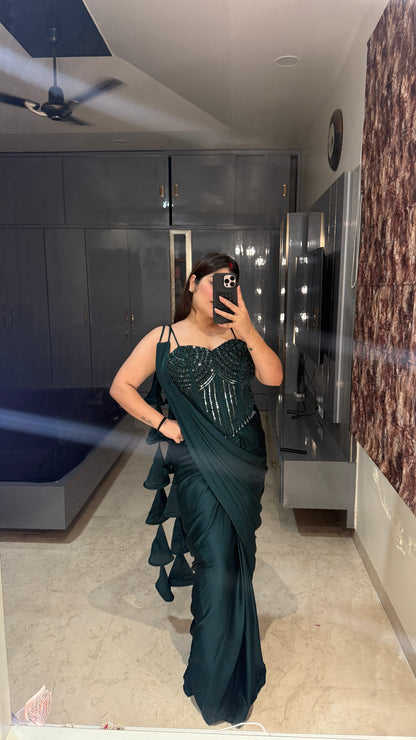 Premium corset saree