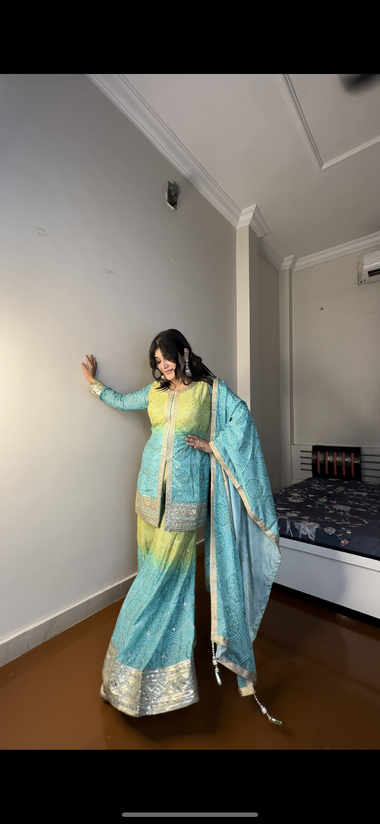 Bandhej sharara set .