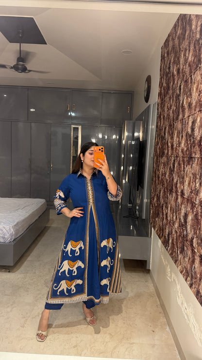 Camel kurta set