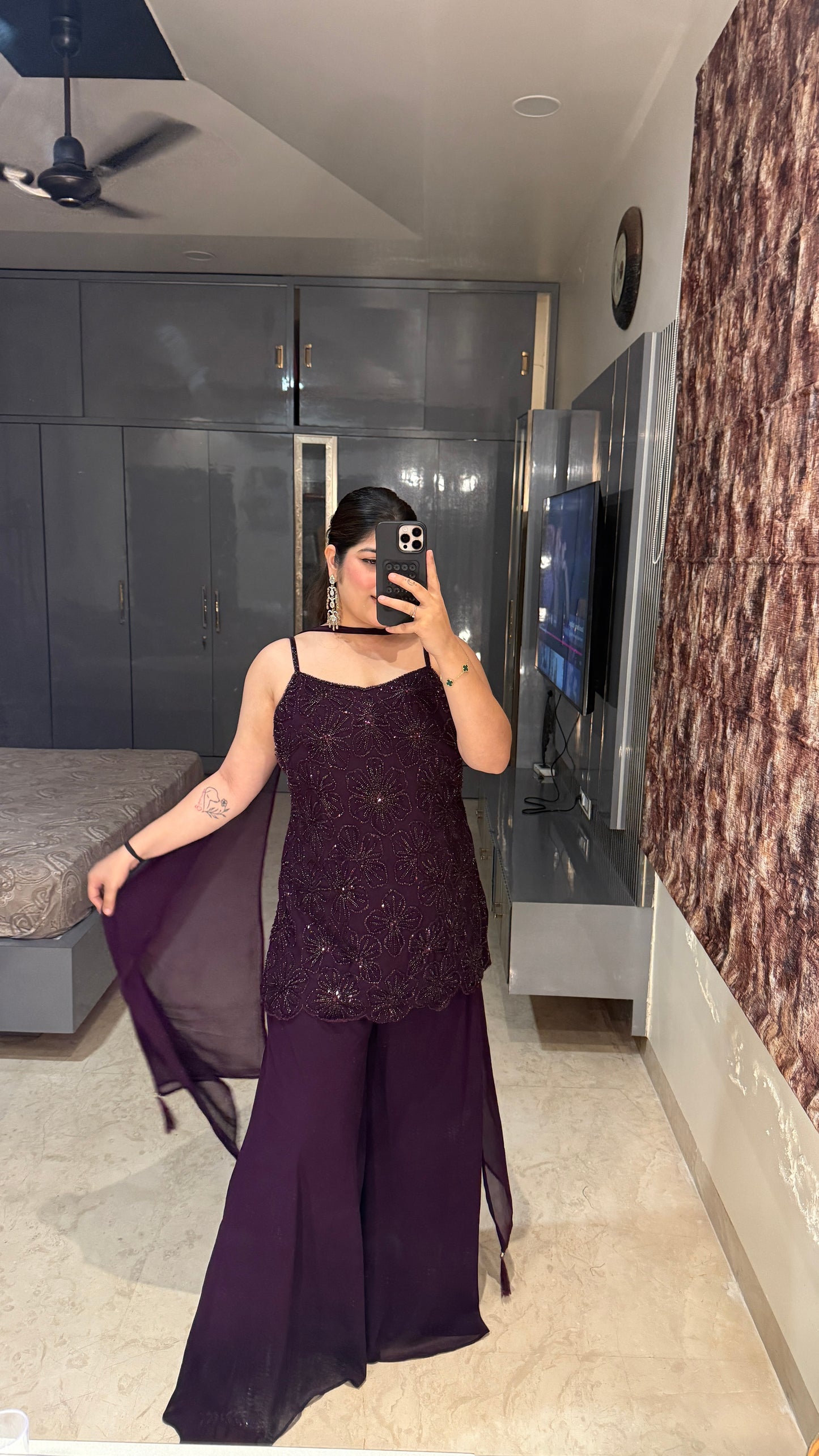 Sheen plazo set