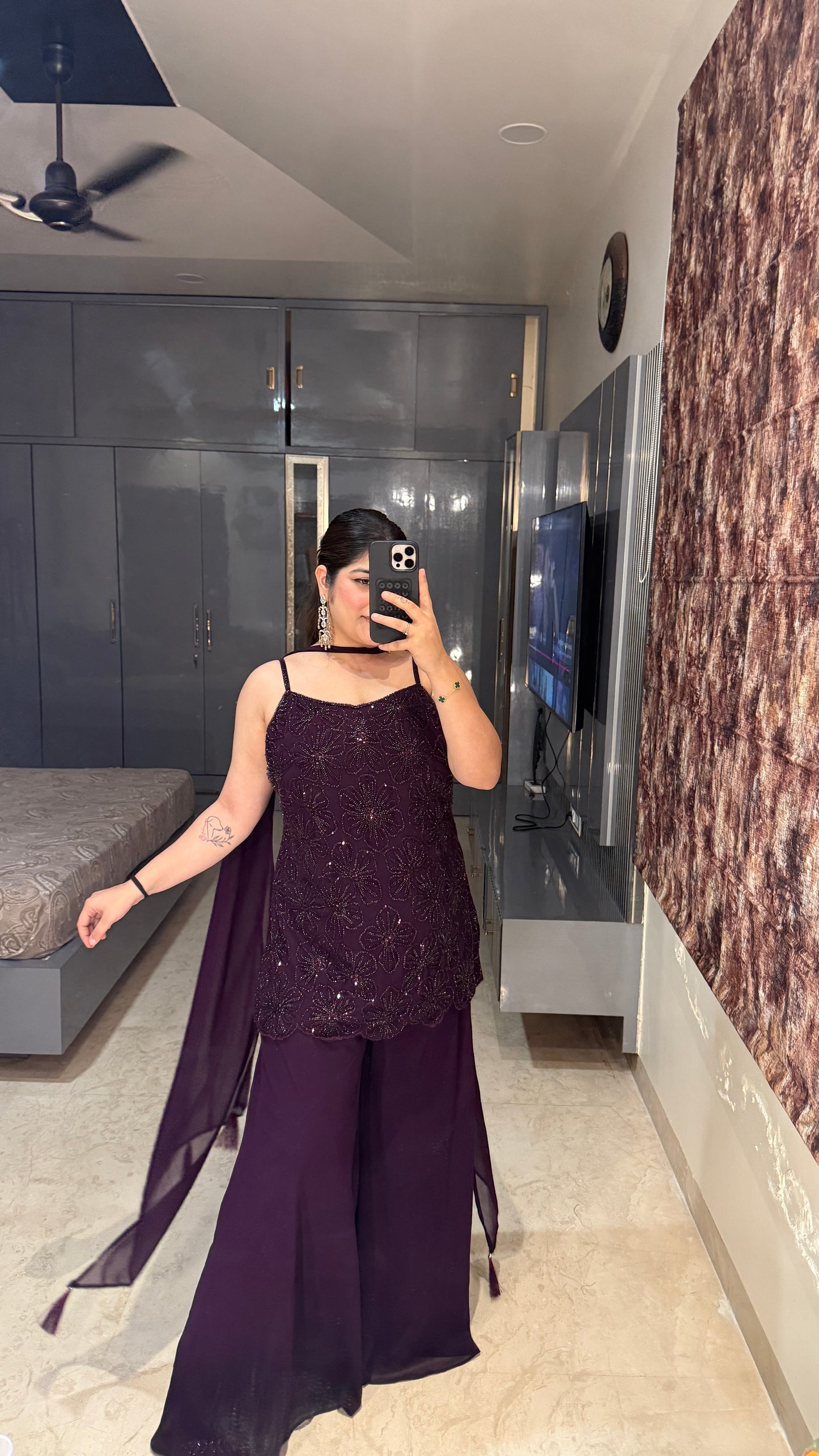 Sheen plazo set