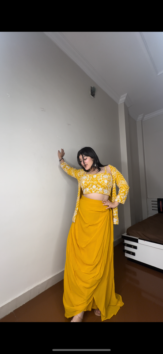 Fully embroided 3 piece set