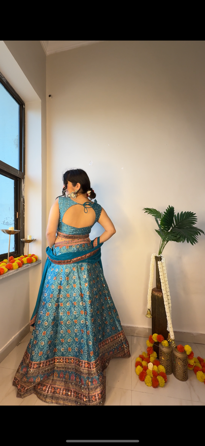 BB silk lehenga