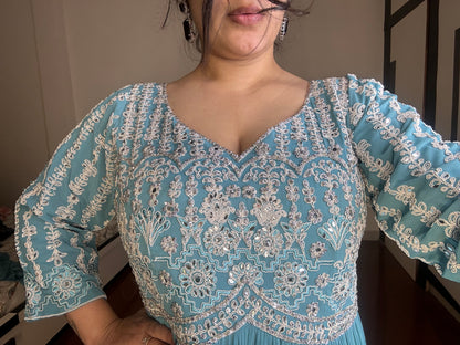 Mirror work gown
