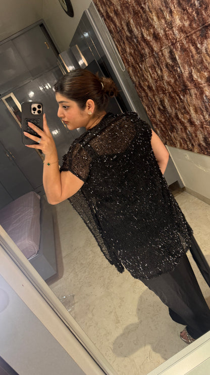 Glittery saree