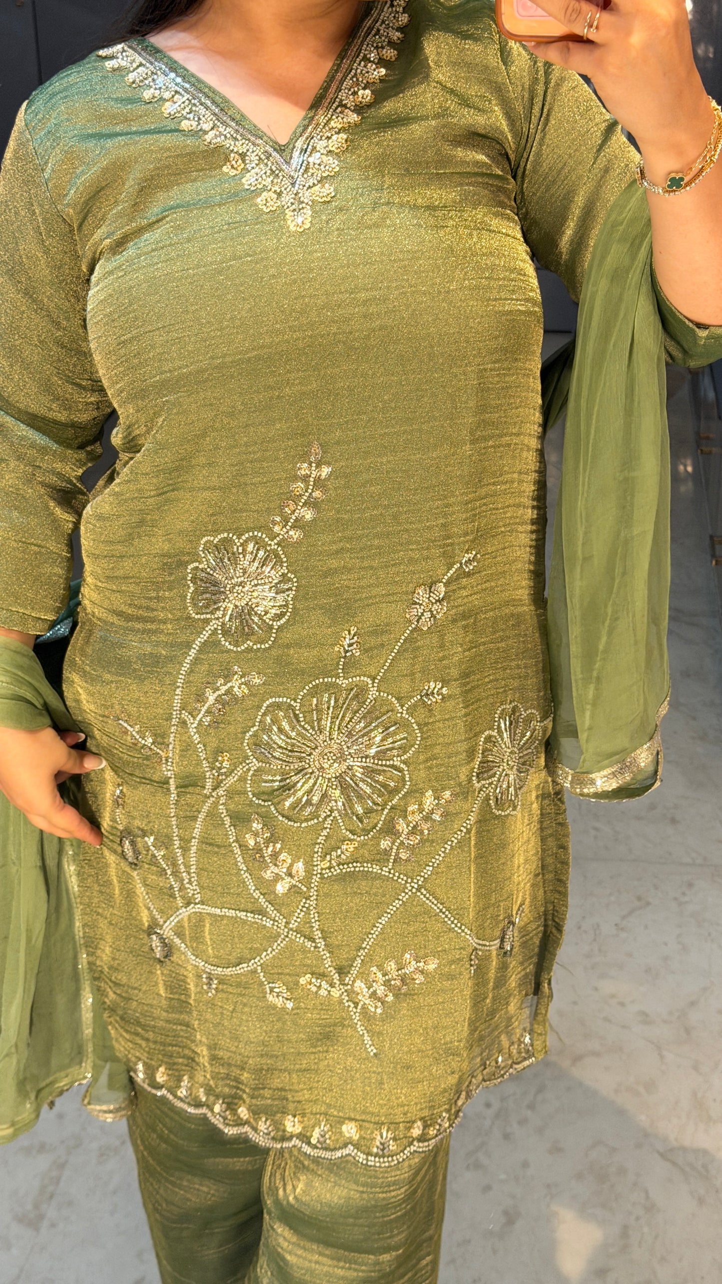 Zari kurta set