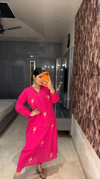 Flamingo kurta set