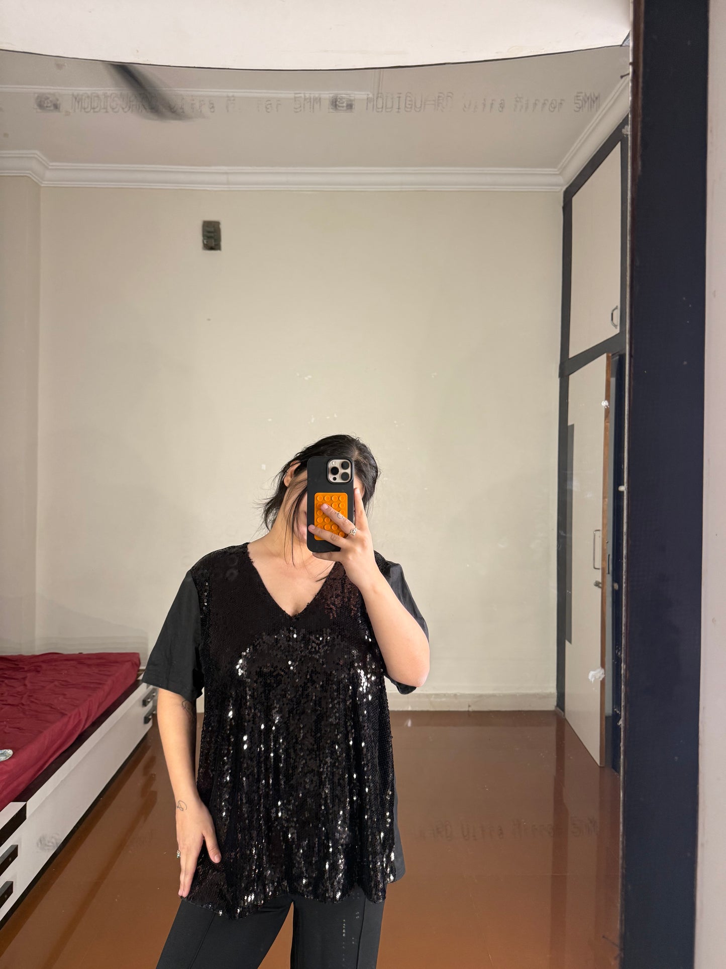Sequin top plus size