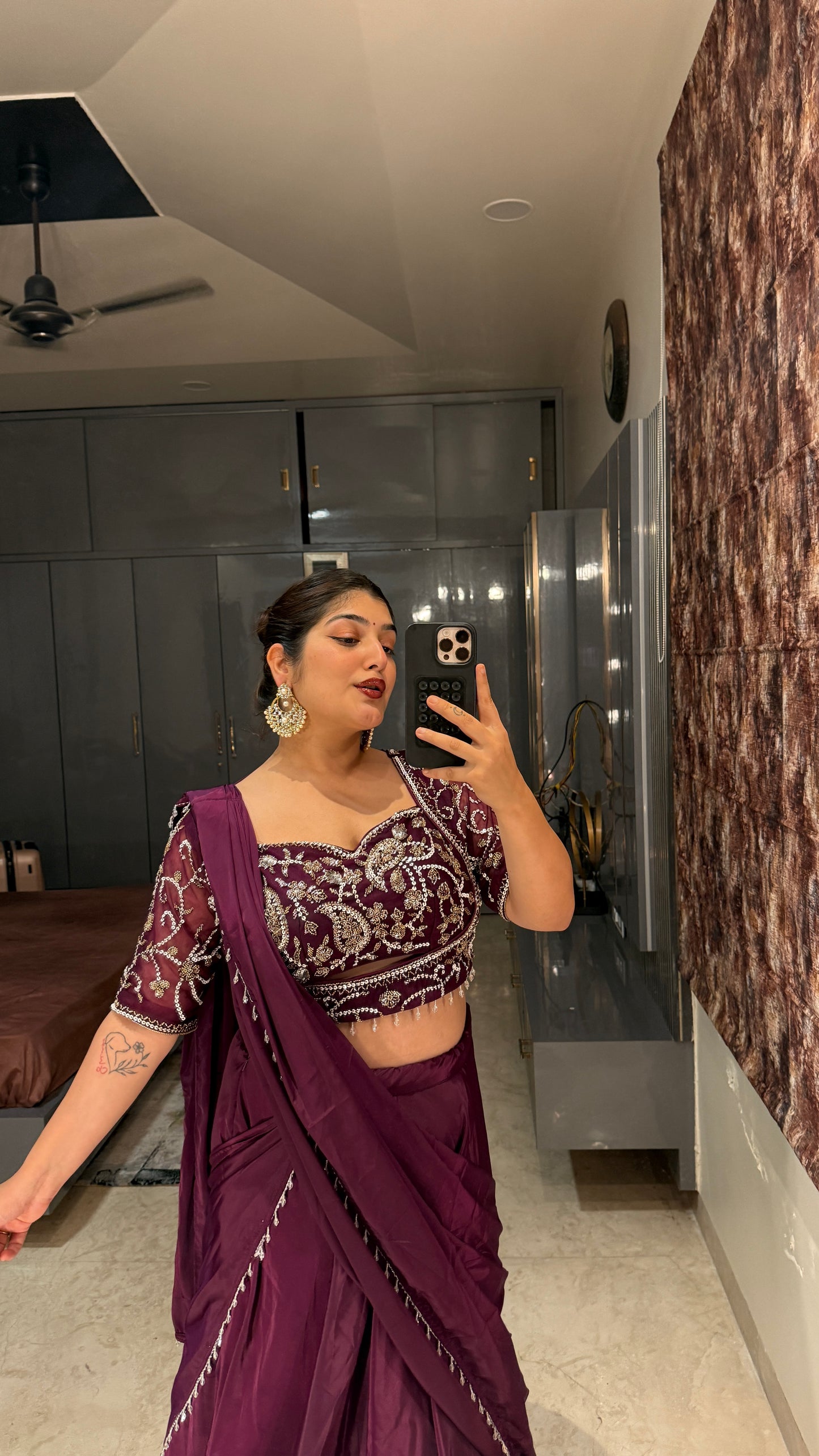 Chandani saree(purple)