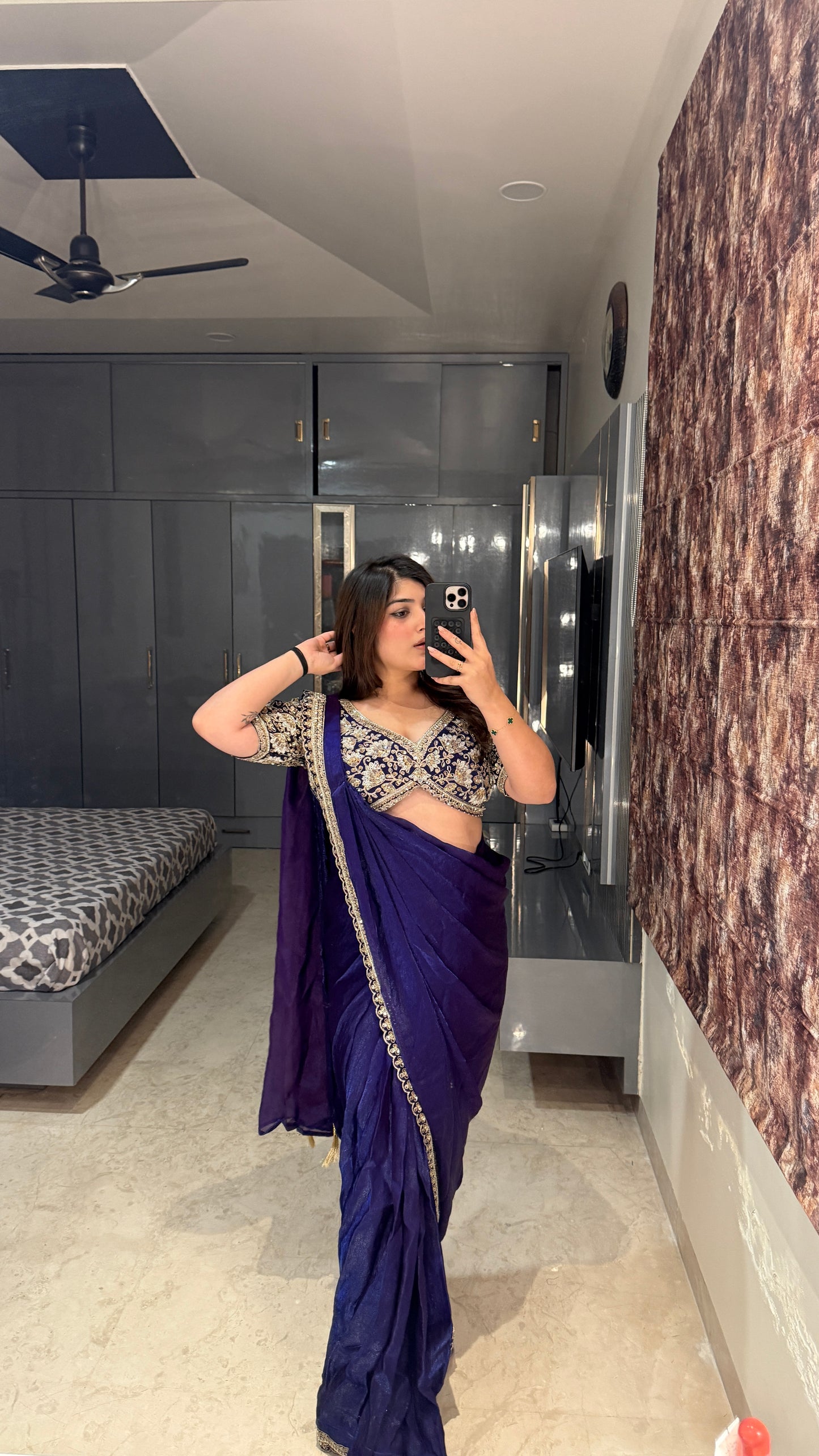 Dil Aagya saree 2.0 Purple