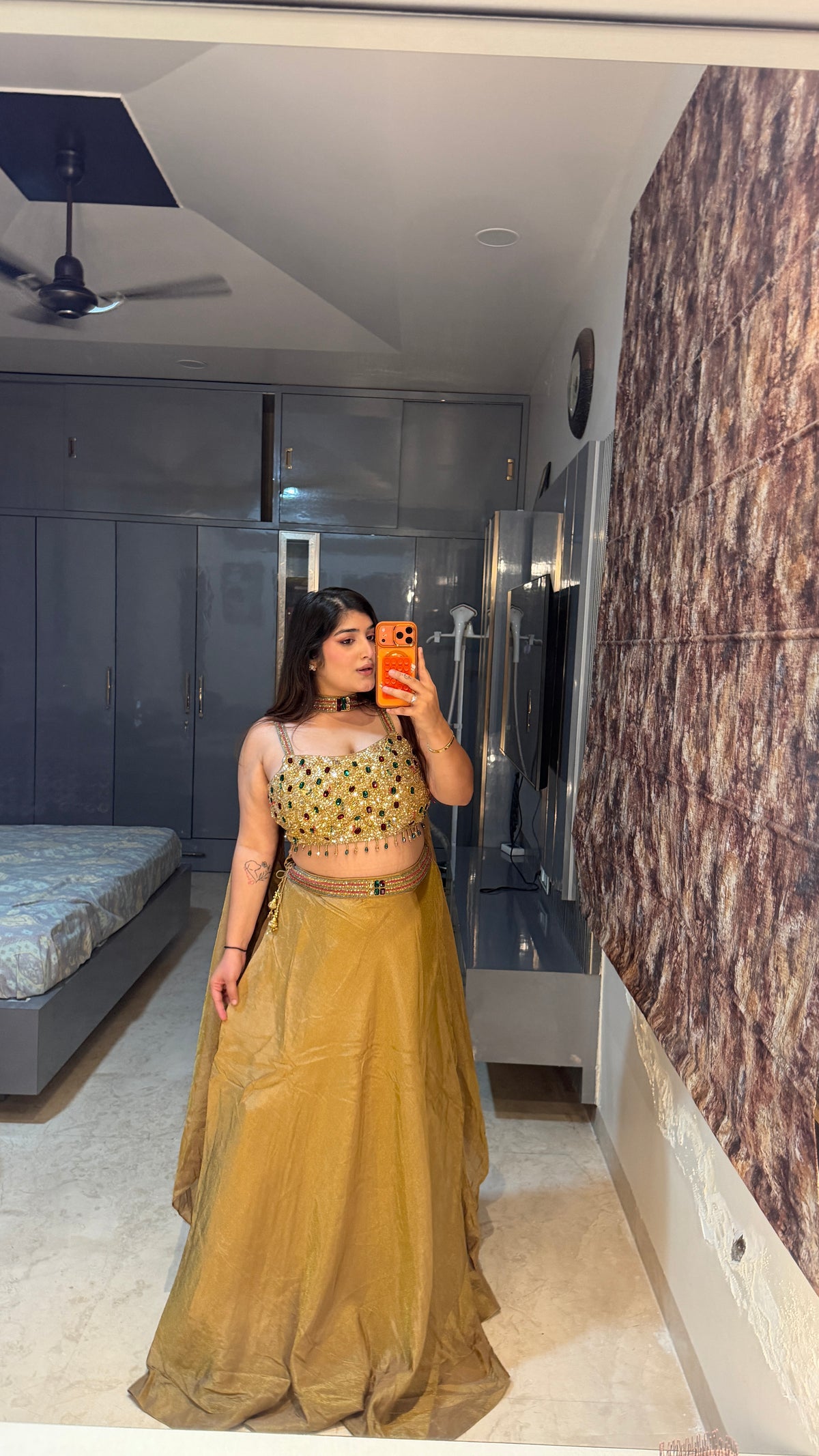 Ruby lehenga