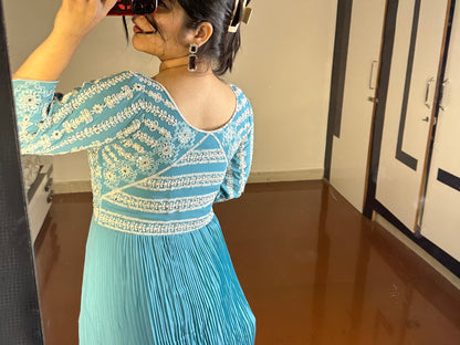 Mirror work gown