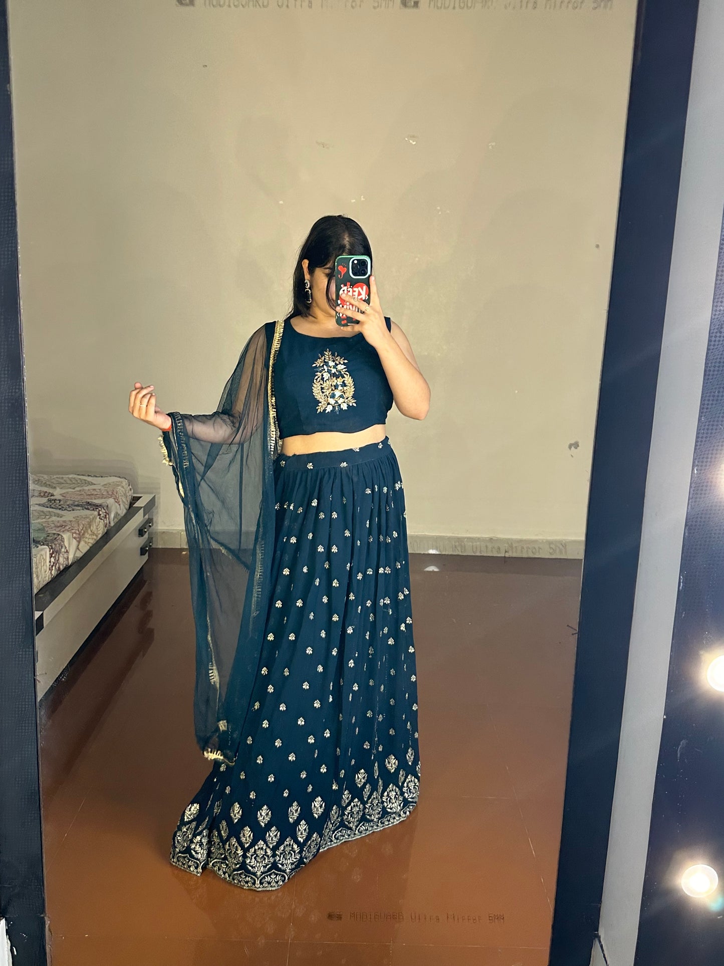 Short jacket lehenga