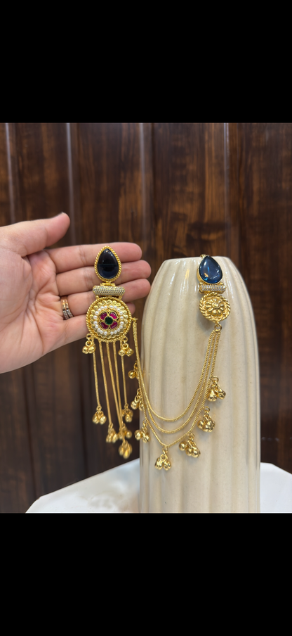 Drop Earrings with chain