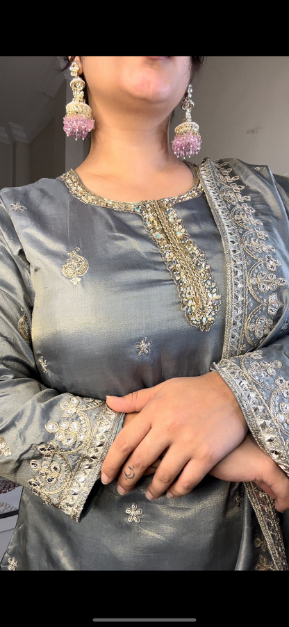 Shimmer tissue plazo set