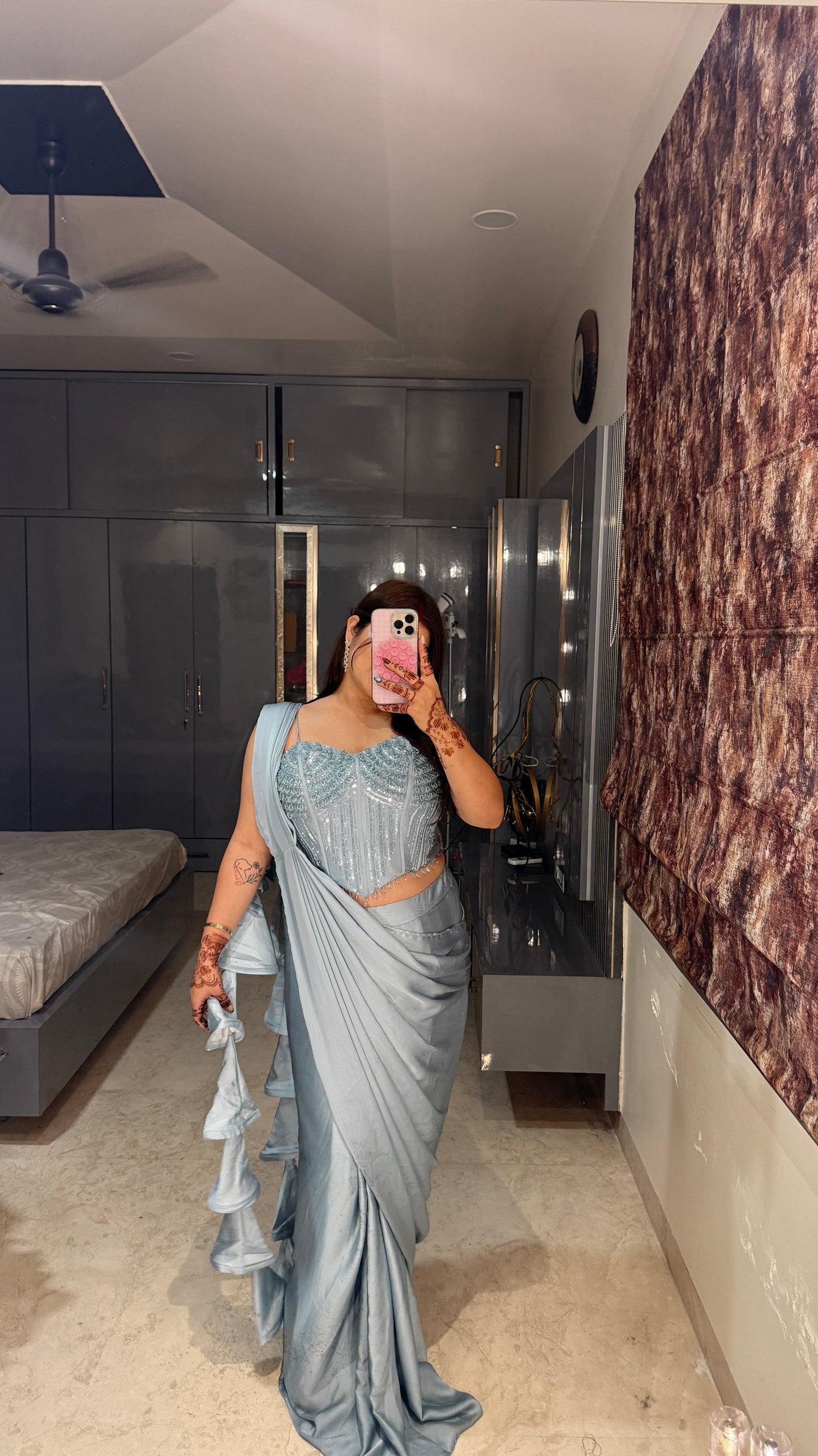 Premium corset saree