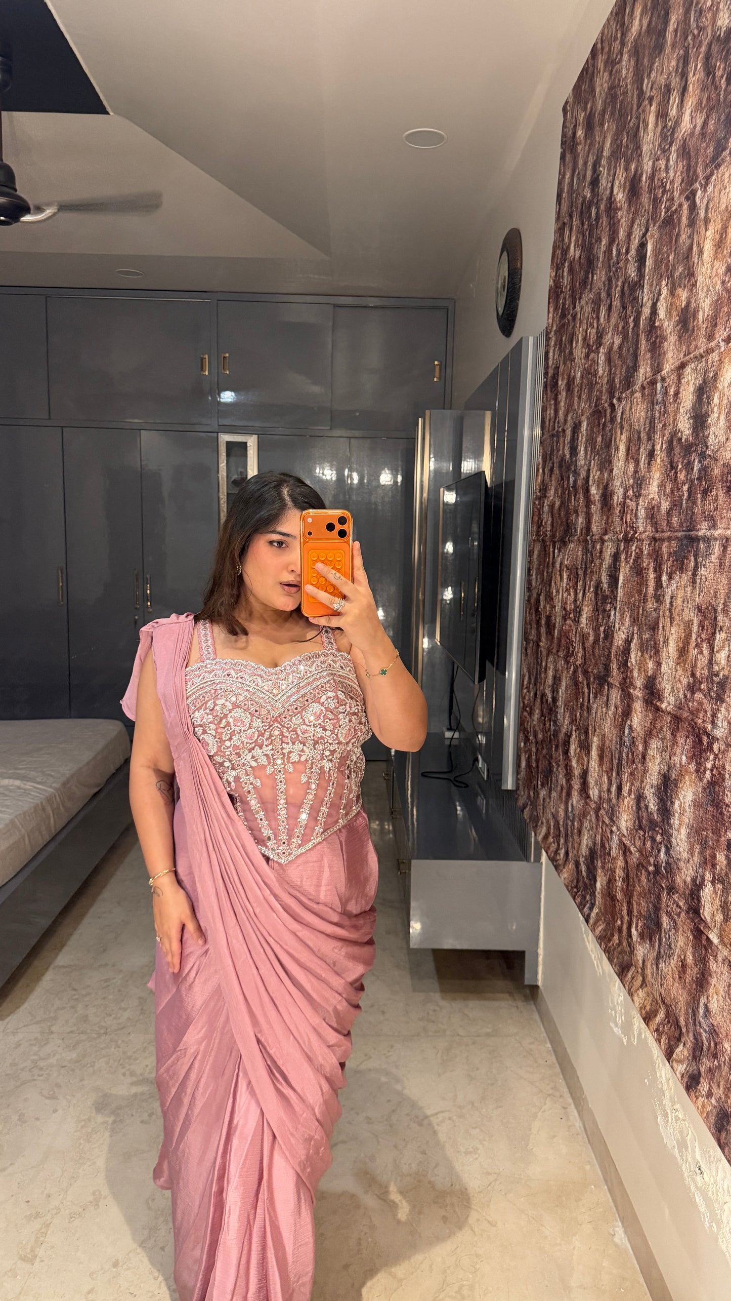 Corset saree