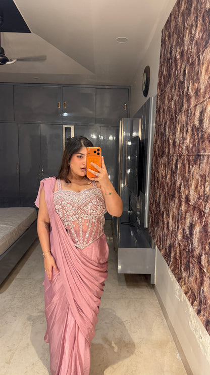 Corset saree