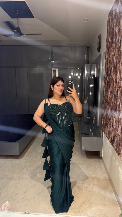 Premium corset saree