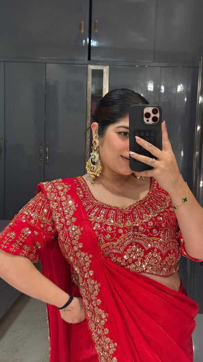 Dil aagya saree