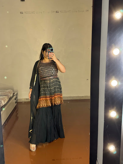 Fully printed sharara set