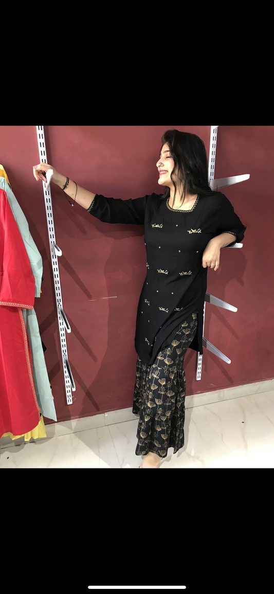 Kurti with sharara