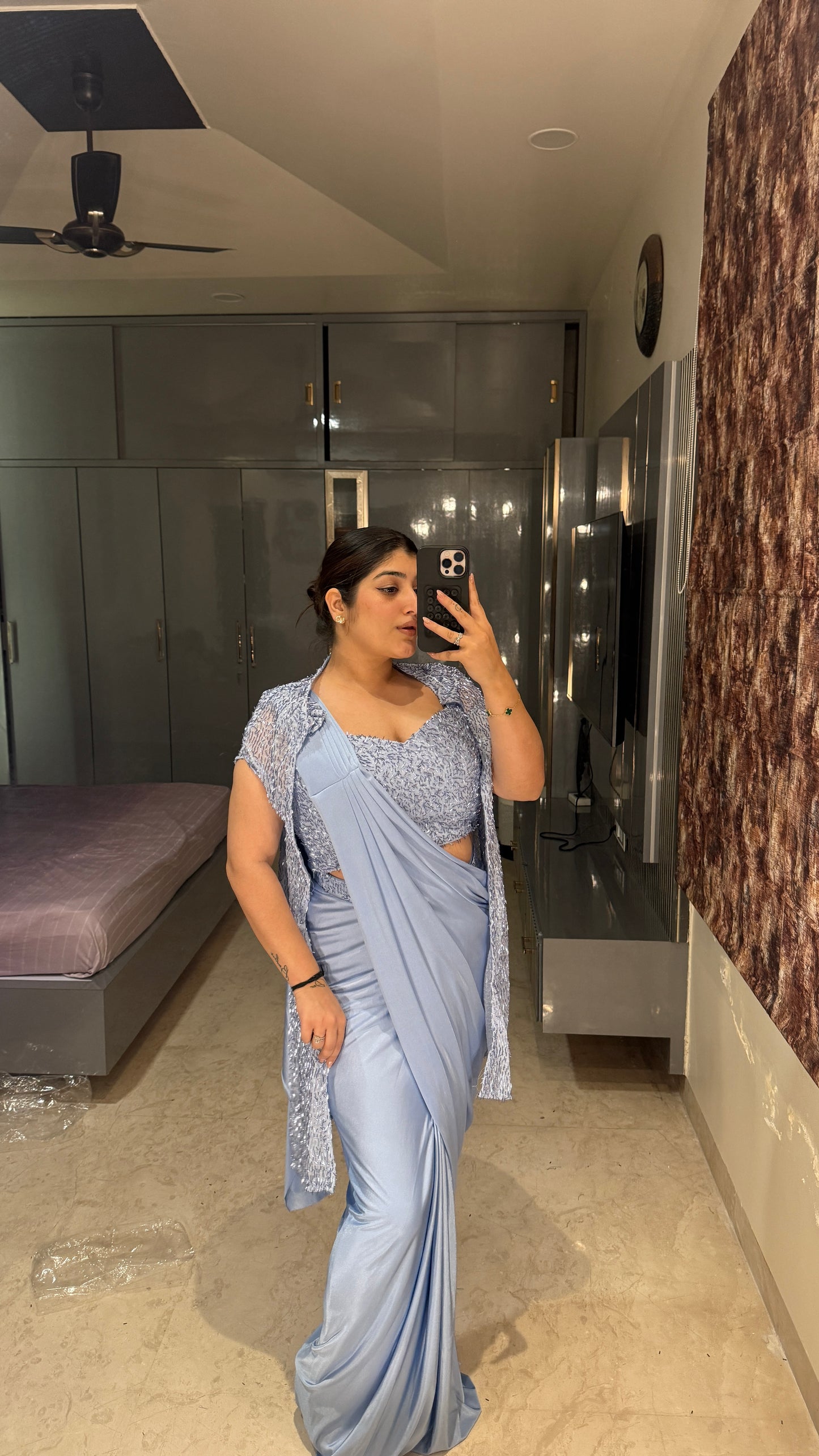 Glittery saree
