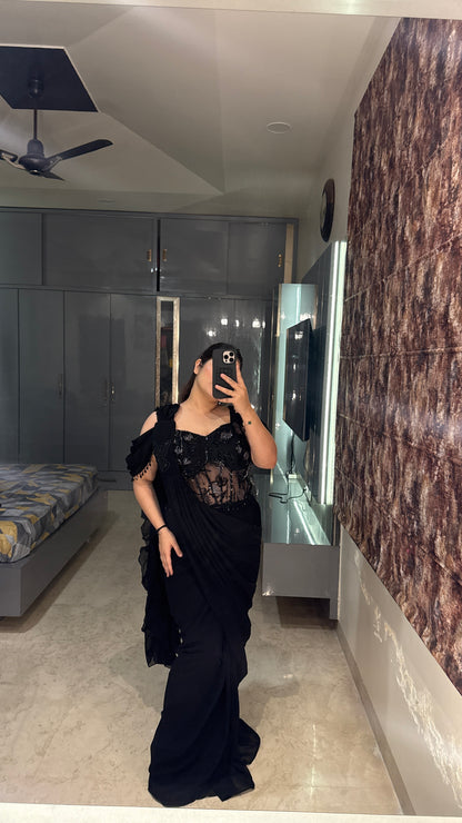 Sparkly saree