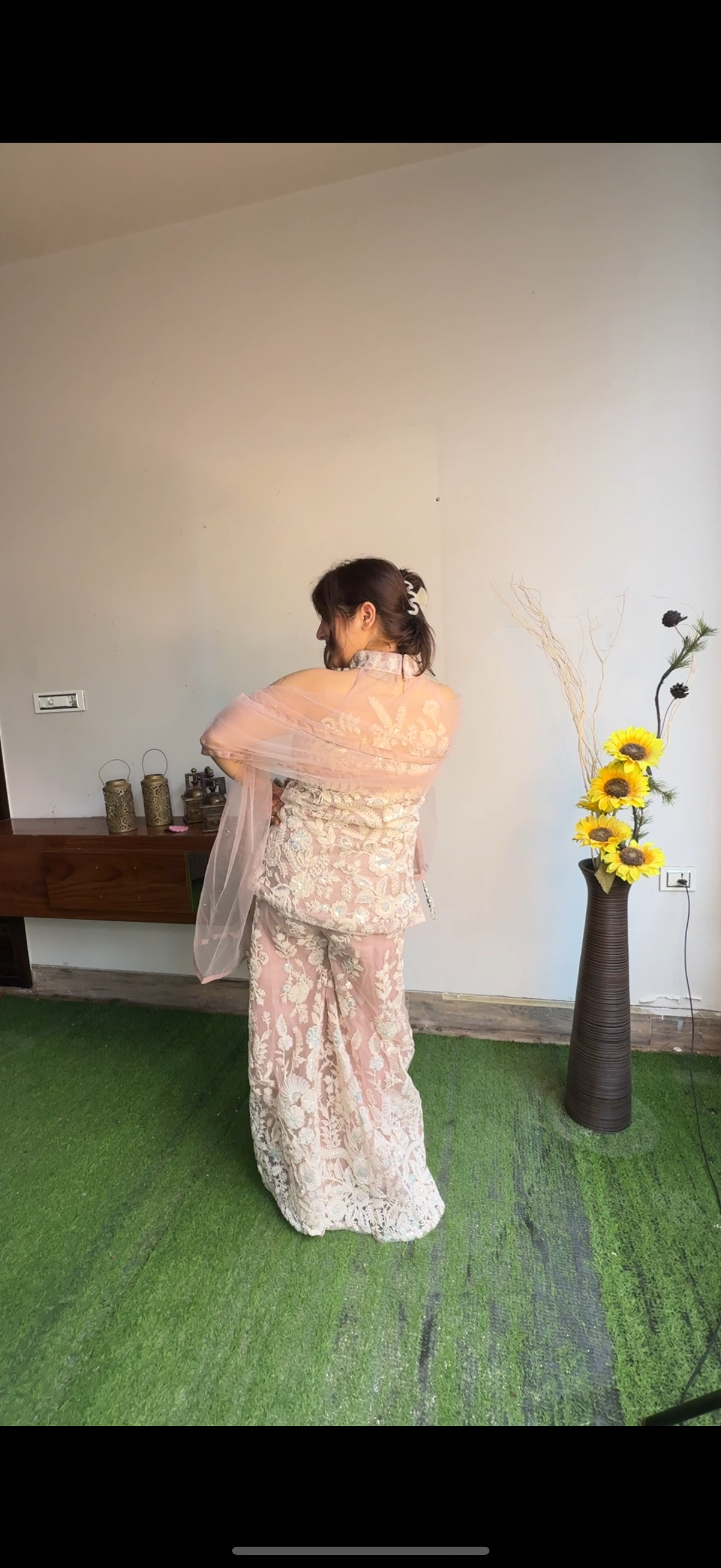 Thread work sharara set