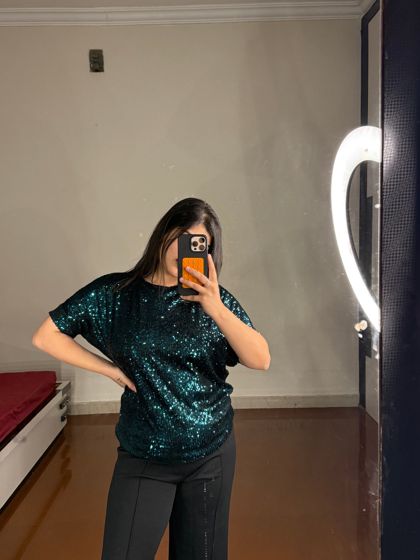 Sequin top