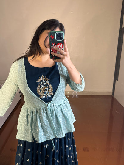 Short jacket lehenga