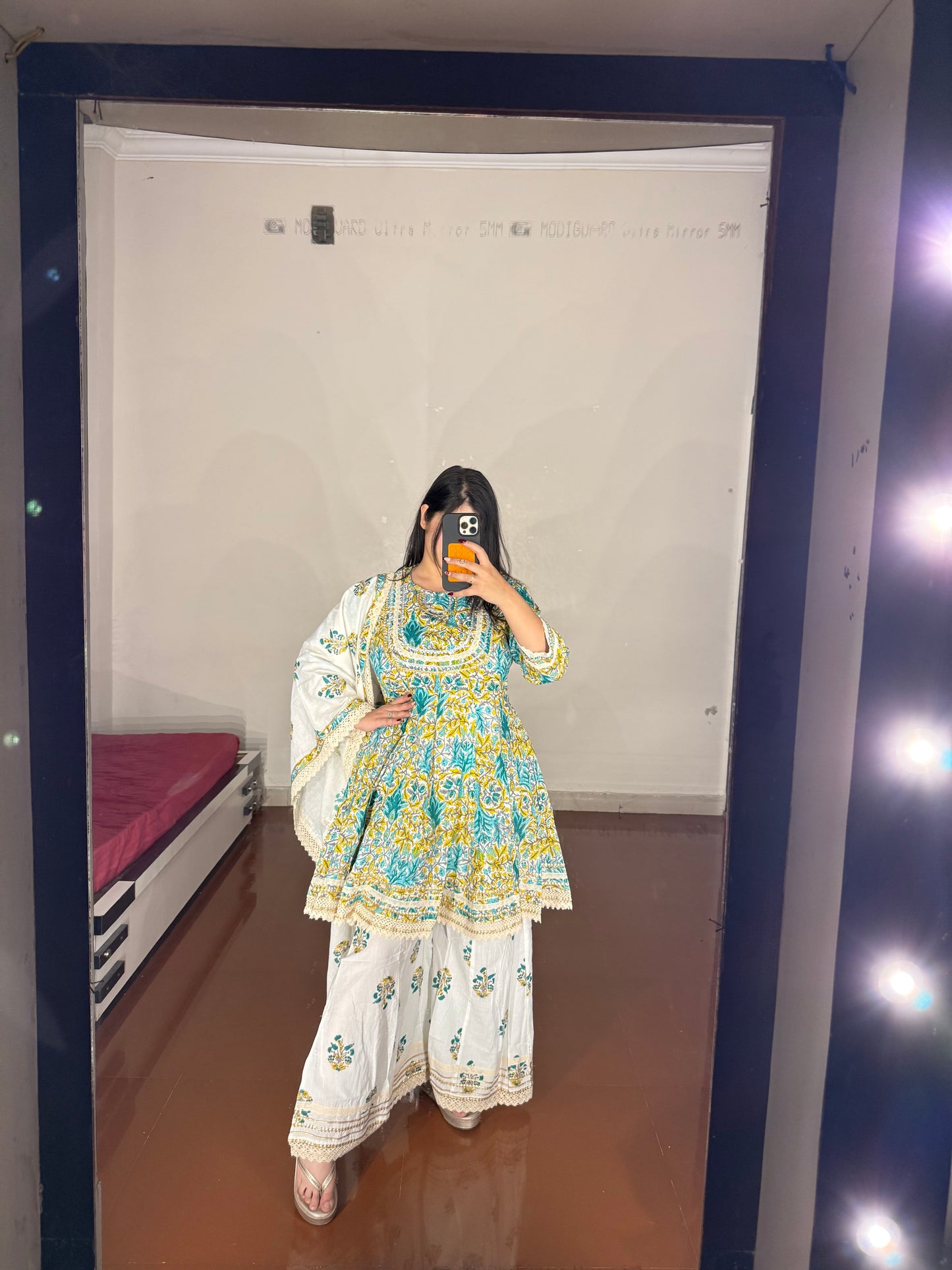 Cotton sharara set