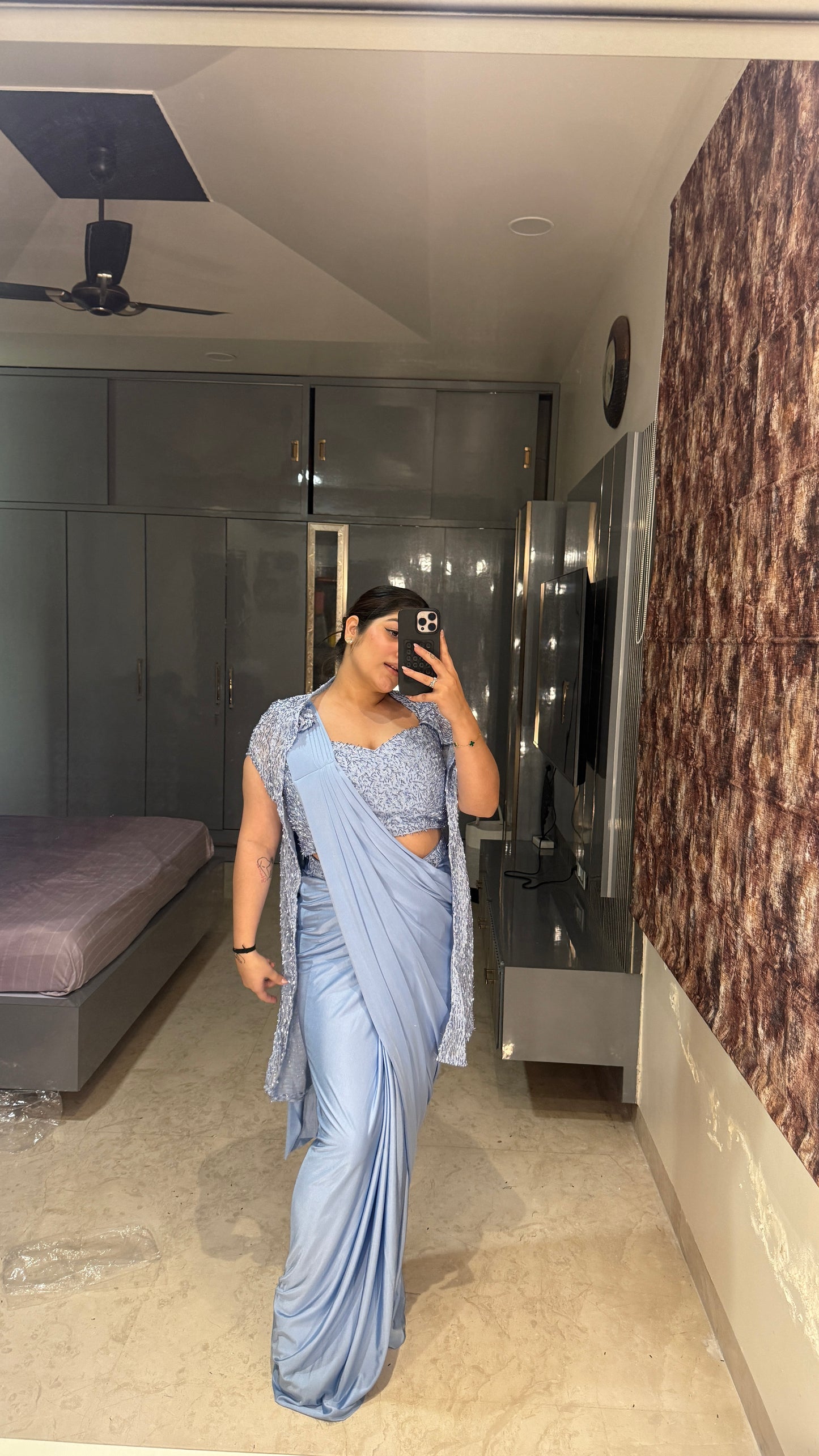 Glittery saree