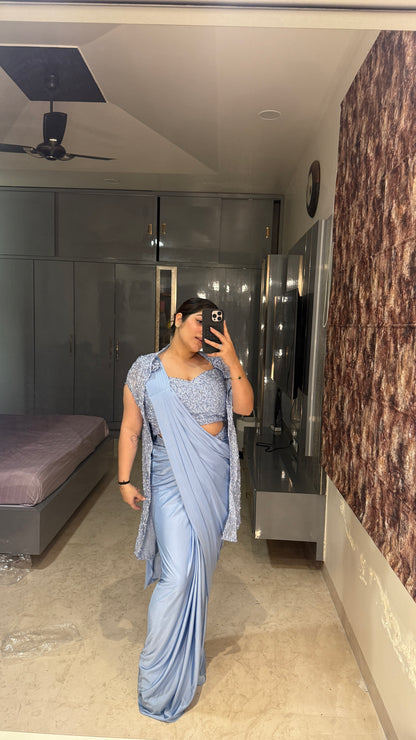 Glittery saree