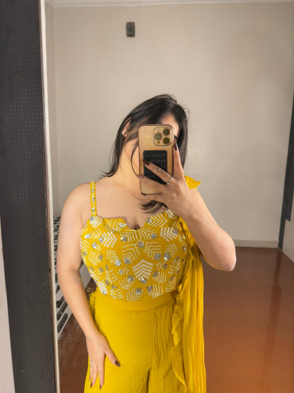 Predrape sharara set