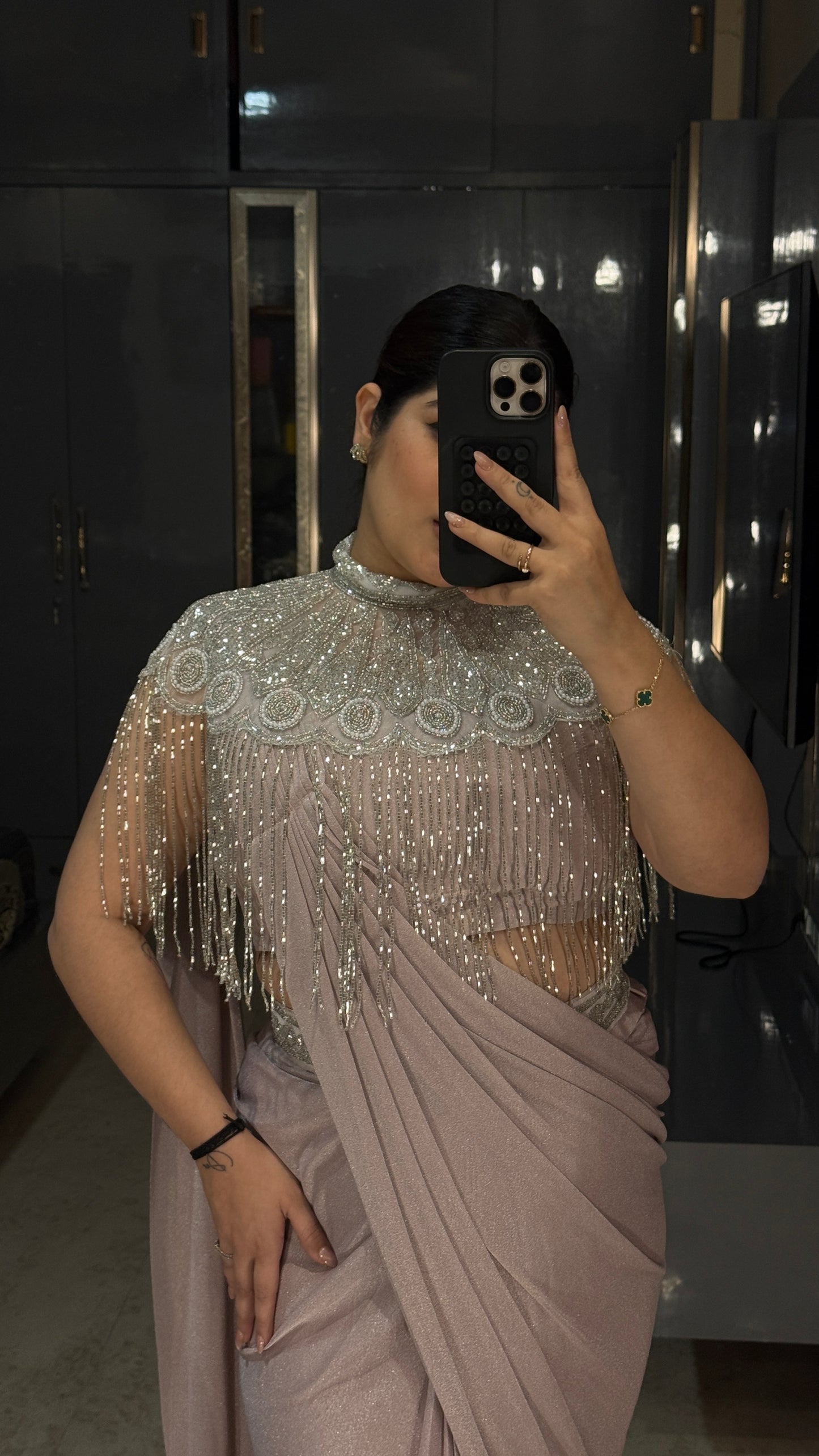Fringe saree