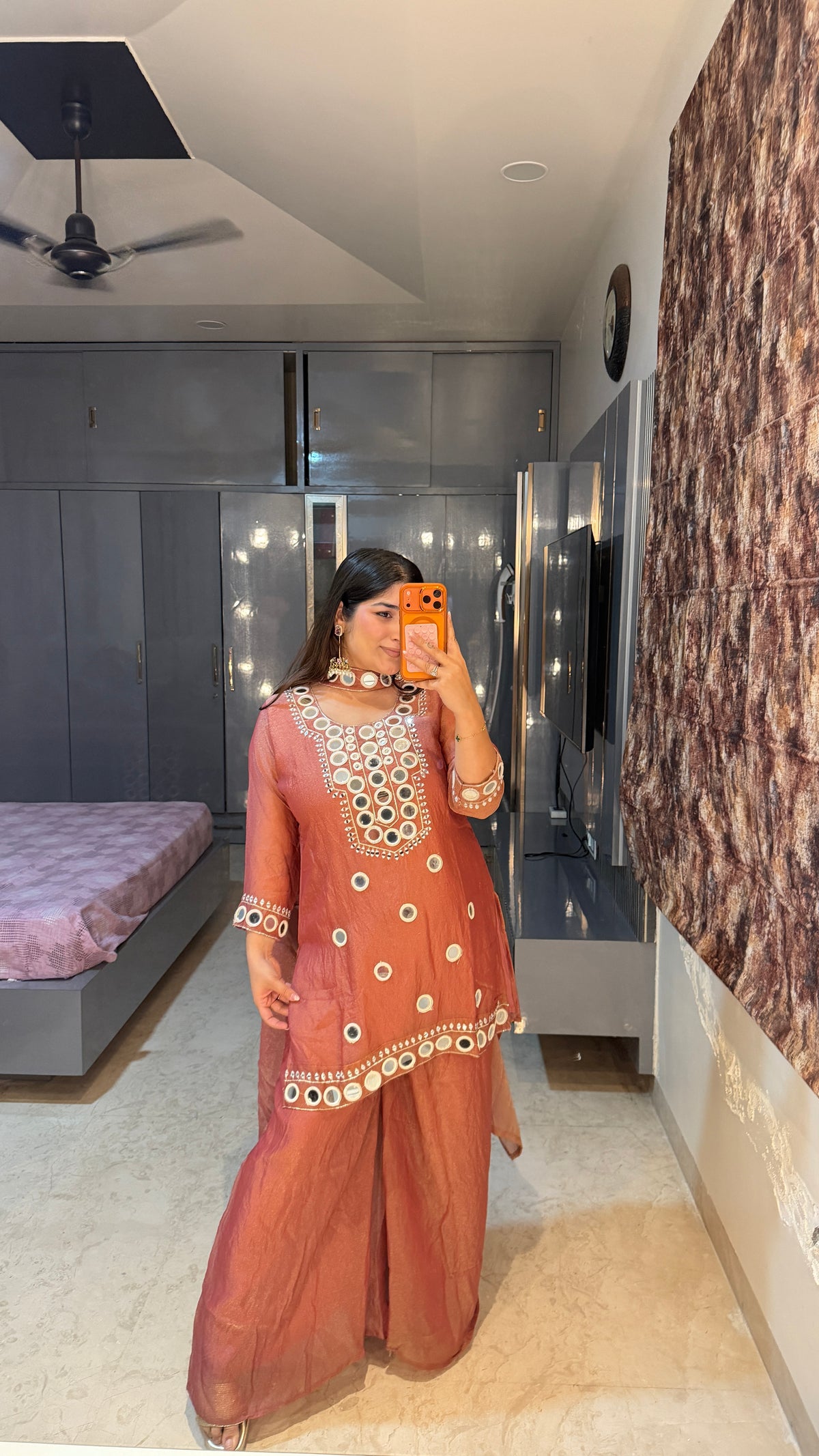 Mirror work kurta